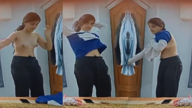 Desi Cute Slim Sis Mom Captured Video Update