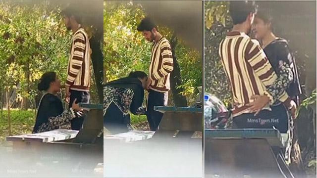 Desi Cute Lovers Outdoor Blowjob Secretly Captured Viral