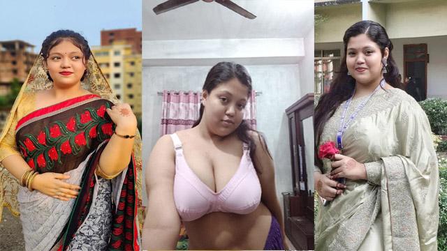 Sexy Milf Busty GF Saree Teasing Pressing Boobs Leak