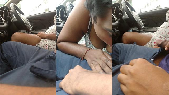 Desi Malaysian Tamil Wife Car Park Cheating Blowjob Sex